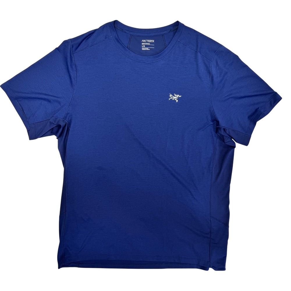 Arcteryx Cormac Comp SS Mens Blue Short Sleeve Performance Shirt Large 23042